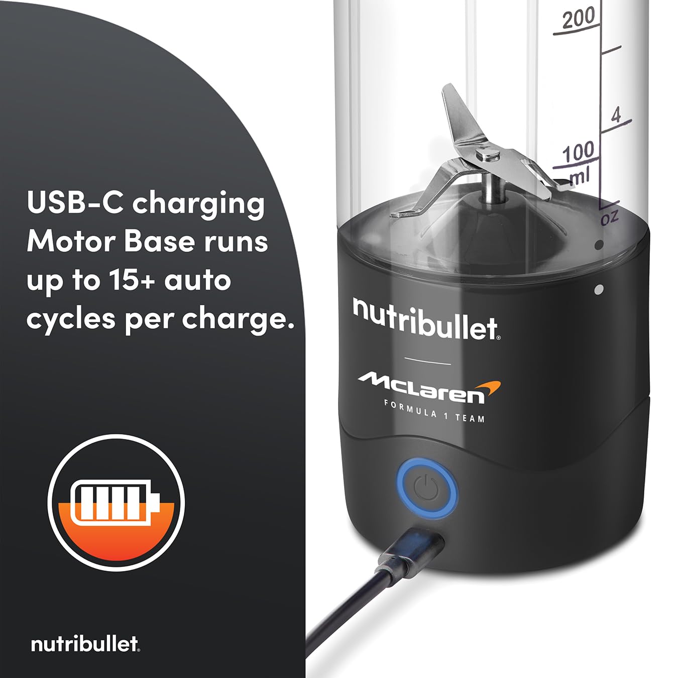 NutriBullet Portable Blender – McLaren Formula 1 Edition (Papaya)